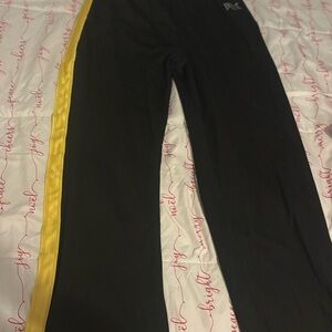 Black and Yellow Kids Track Pants